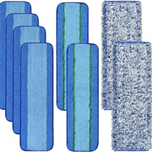适配博纳Bona拖把布替换头平板粘贴纤维布46cm清洁布配件跨境批发