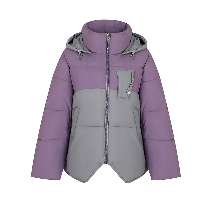 Capa de algodón de pluma para mujeres corta de invierno 2025 nueva moda suelta con una chaqueta de algodón delgada y cálida y gruesa image 5
