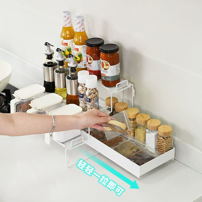 Spice Rack Shelf Rack Three-tier Countertop Foldable from Yomiego