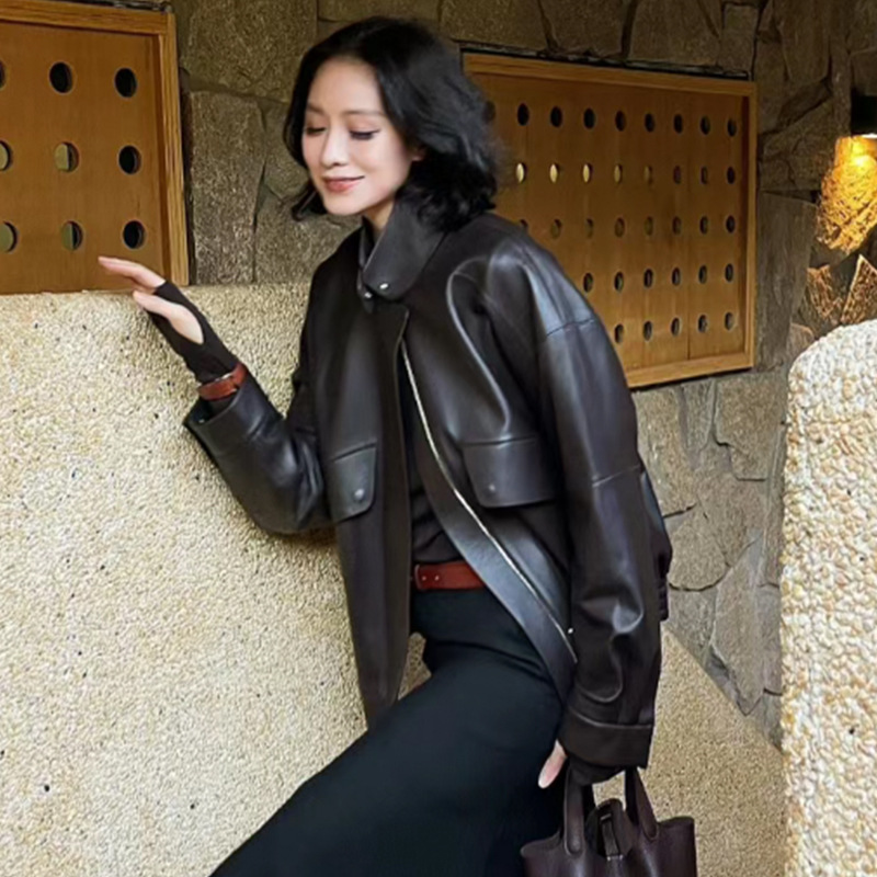 Демисезонная ветрозащитная куртка с молнией, свободный прямой крой