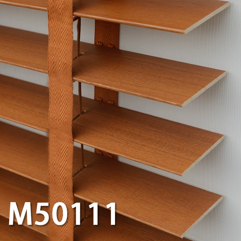 Basswood Solid Wood Blinds (Fugelin) — 5 cm Slats, Custom Width & Height
