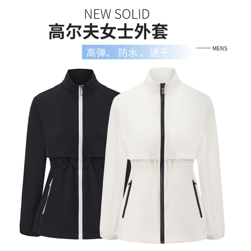 Golf jacket, women's autumn new style windbreaker, slim-fit, Korean style, quick-drying, and cold-resistant golf shirt