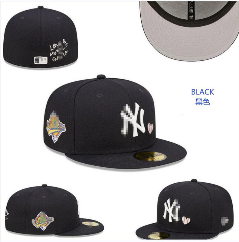 外国貿易の新しいクローズドキャップ男性と女性のヒップホップ刺繍サイズキャップ MLB 野球帽屋外日焼け止め防風帽子|undefined