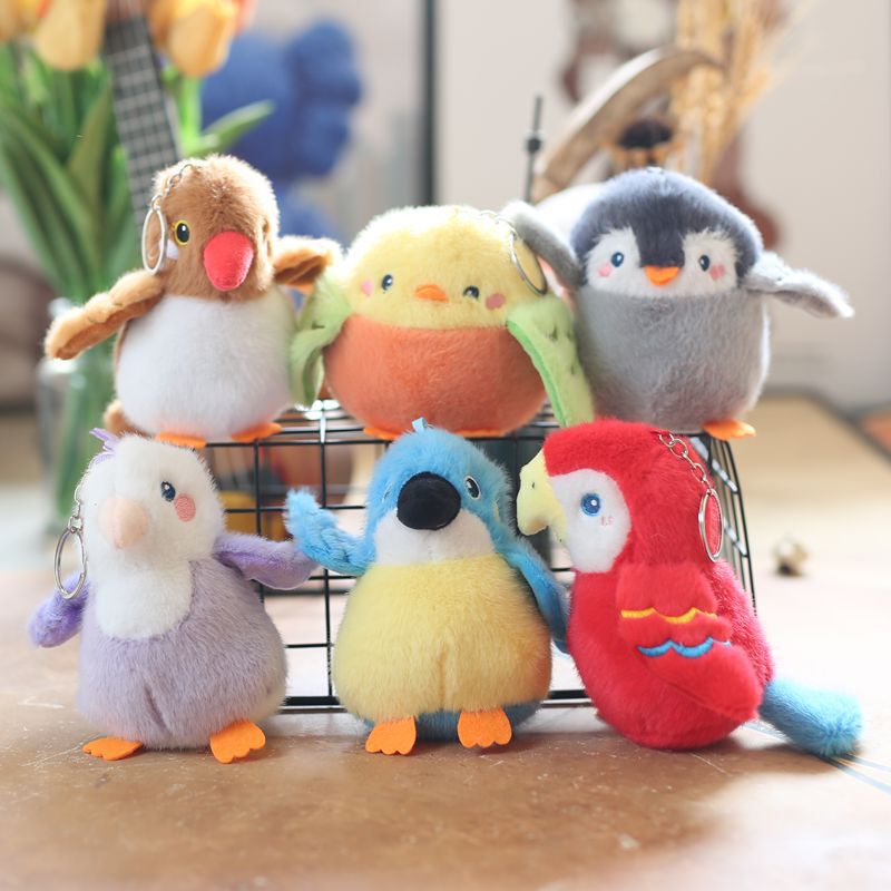 Internet Popular Cute Cute Cute Sparrow Bird Parrot Pendant Plush Toy Tits Doll Doll Doll Keychain Internet Popular Cute Cute Cute Sparrow Bird Parrot Pendant Plush Toy Tits Doll Doll Doll Keychain