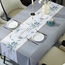 桌布防水防油防烫免洗加厚长方形台布风茶几学习桌垫餐桌布
