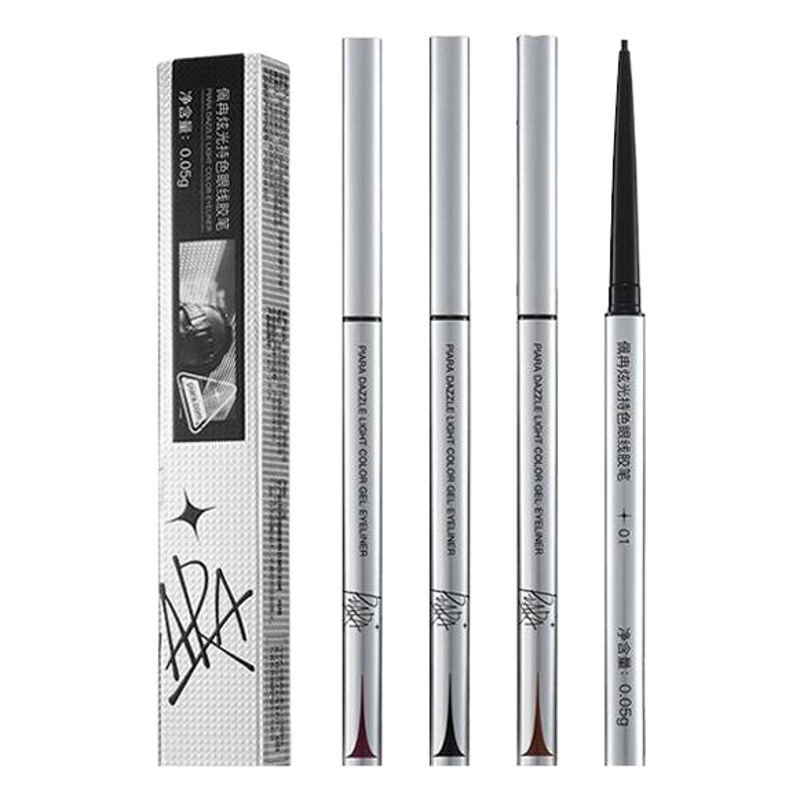 Piara Eyeliner Gel Pen Liquid Pen Smooth Black Color Intense Fine Color Beginner's Pen for Students