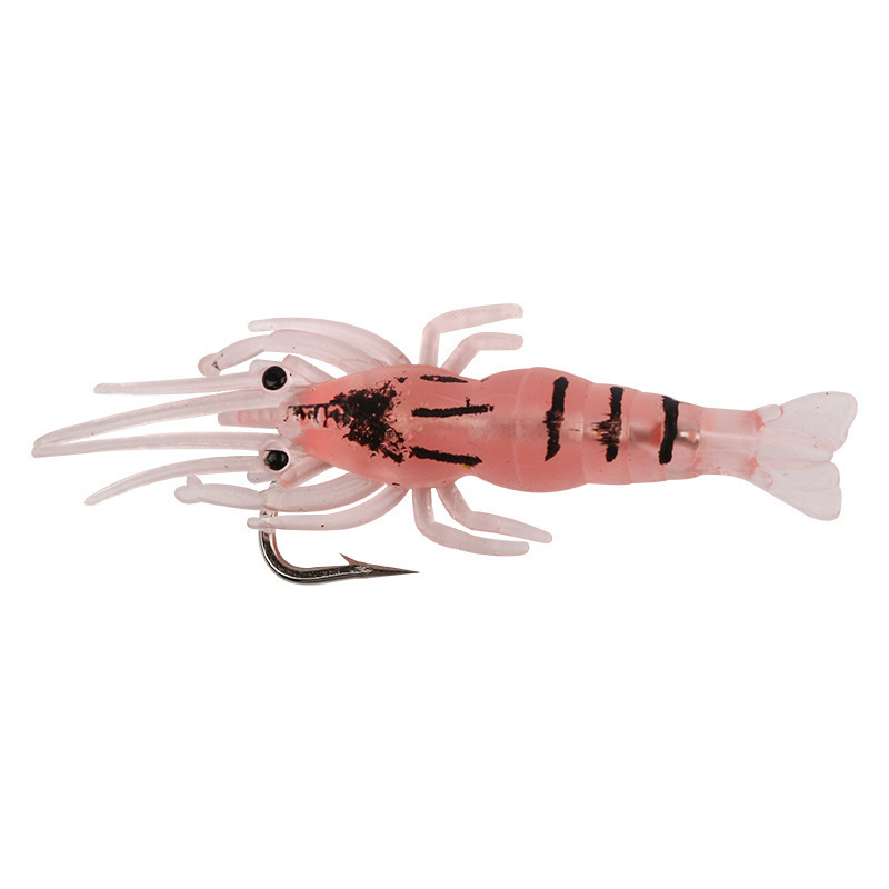 工場の卸売りは生エビの夜光の軟体の魚の餌の偽のエビを模造してフックの小さい草のエビの偽の餌の路亜の柔らかい餌の小さいエビを持ちます。|undefined