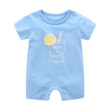 现货短袖平角肩扣哈衣插肩袖夏季薄款爬服婴儿连体衣哈衣透气衣服