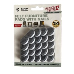 24 ミリメートル * 24 プラスチックフェルトフット釘二層厚みのある耐摩耗性家具テーブルと椅子キャビネット防湿床アンチスクラッチフットパッド
