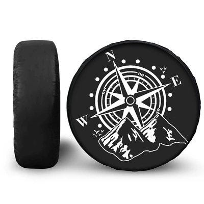 Keding Polynesian printed pattern: Spare wheel cover - 14inch-zysfa5364bz48-1