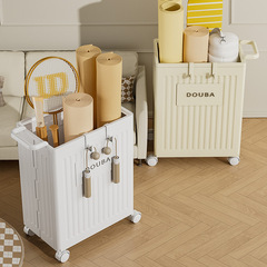 瑜伽墊收納箱多功能健身器材置物架子羽毛球拍運動用品夾縫置物筐