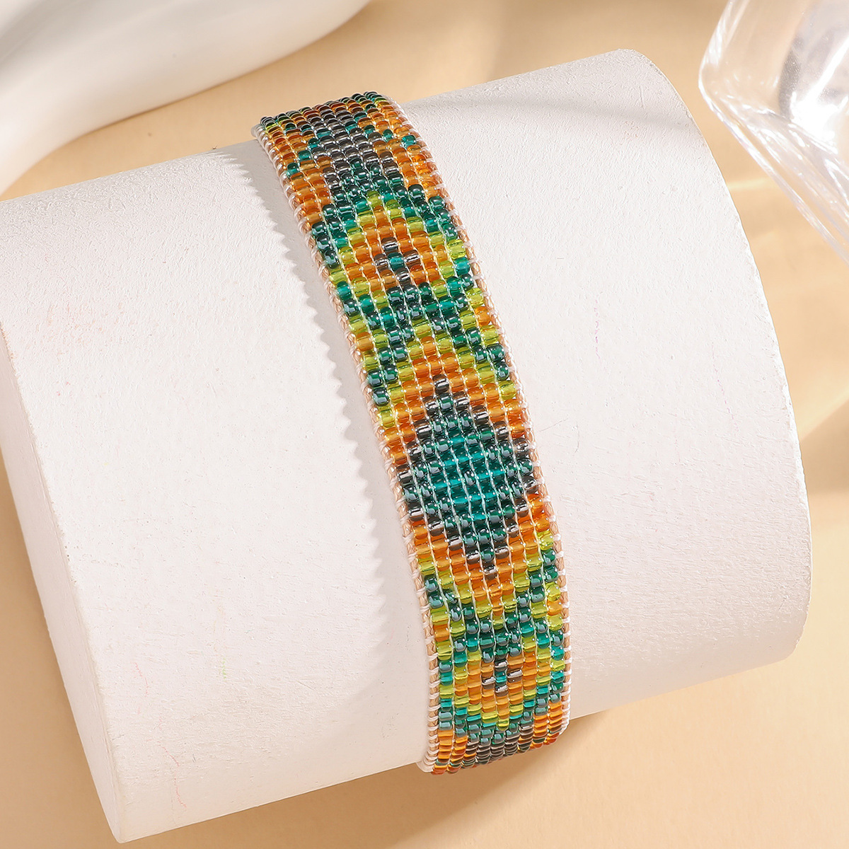 9g Weight Slider Clasp Closure Clasp Closure Type Bracelets Classification cord Chain Material Beaded Chain Chain Type 1 Piece Quantity Daily Occasion Seed Bead, cord Material Rhombus Pattern All Seasons Season Unisex Gender Knitting Design Ethnic Style Style Ethnic Style Rhombus Seed Bead Cord Beaded Chain Slider Clasp Closure String Bracelets Wholesale 2