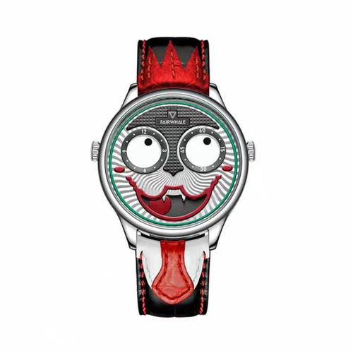 Foreign trade Mark Huafei Russian clown waterproof quartz watch men's trendy funny design versatile watch