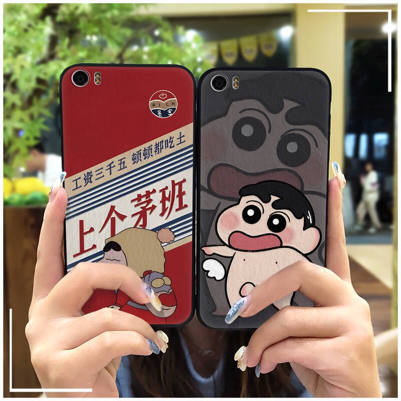 Suitable for Xiaomi Mobile Phone Case Crayon Men's and Women's Simple Soft Shell Full Edge Fun Animation Silicone Cooling Trend