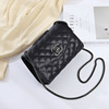 Summer fashionable leather one-shoulder bag, chain, chain bag