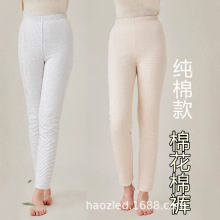 新疆长绒棉花夹棉加厚睡裤秋冬里外纯棉长裤手工棉裤棉花裤家居裤