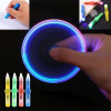 Toy, rotating children's round beads, spinning top with light, wholesale, anti-stress, Birthday gift