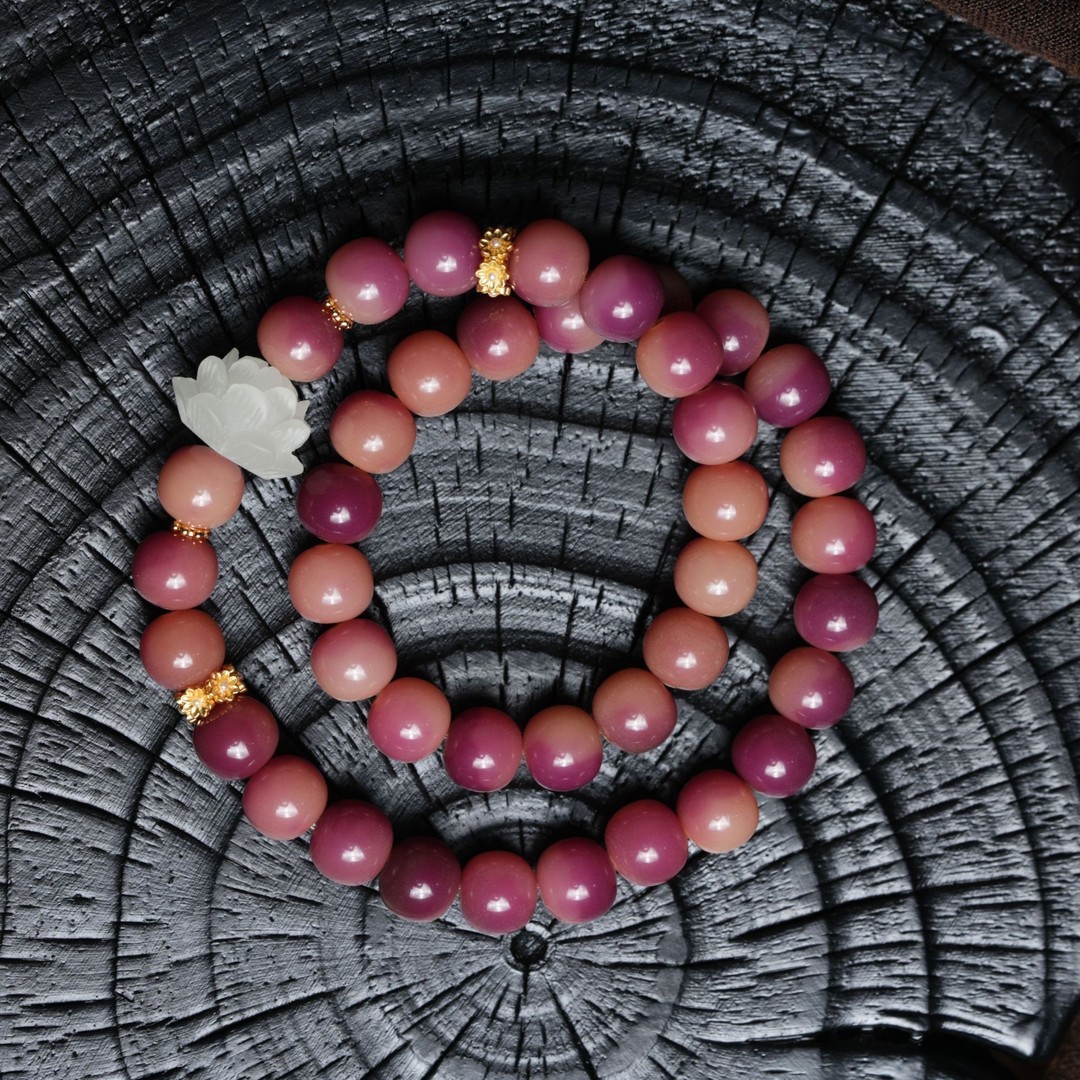 Dark Plum Purple Sauce Bodhi Handstring Natural Original Seed Bodhi Root Double Circle Handheld Female Literary Play Ethnic Style Plate Play Buddha Beads Male