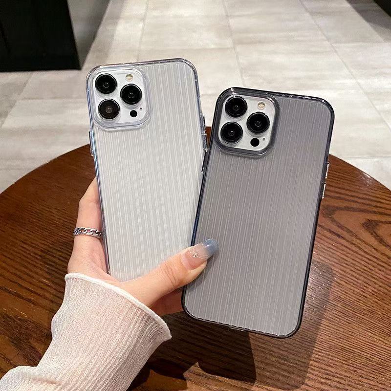 [Pc Corrugated Shell] Luggage Case Transparent 13 Hard Shell Suitable for Apple 17Promax Mobile Phone Case Iphone16Pm
