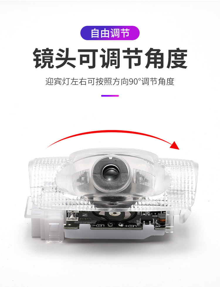 Suitable for 09-21 Toyota Cruiser Welcome Light Prado/Overbearing Car Door Modified Decorative Laser Projector Light