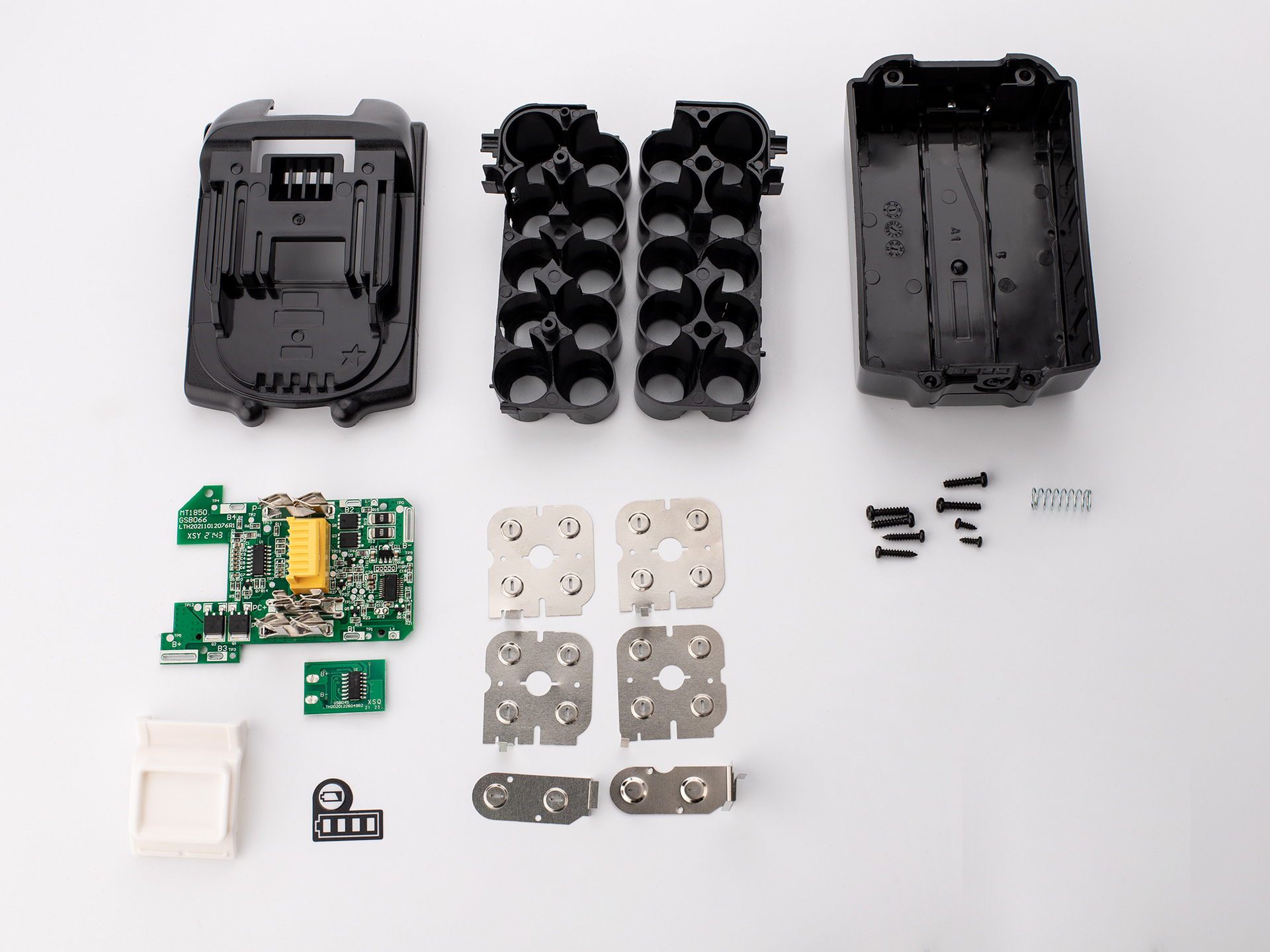 套料适用于电动工具BL1850 大板带LED指示灯锂电池套料