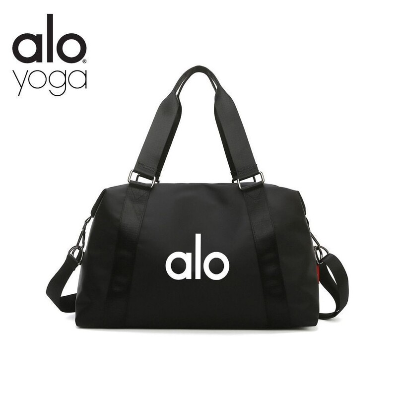Alo Fitness Bag Satchel Training Yoga Bag Dry and Wet Separation Large Capacity Men's and Women's Business Trip Short-Distance Travel Bag Shoulder Bag