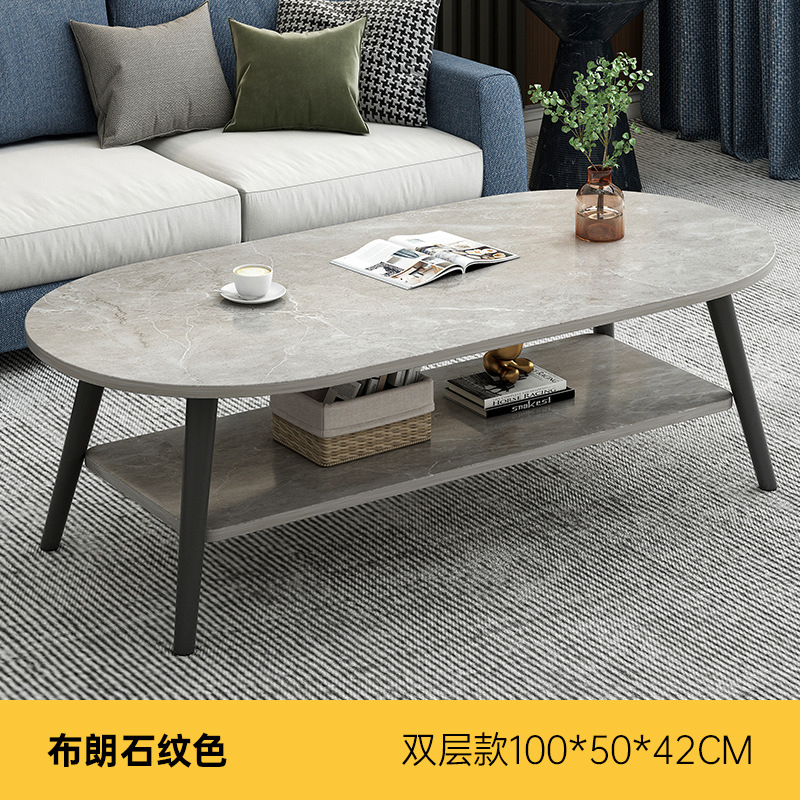 Mesa de té sala de estar doméstica pequeña casa moderna simple 2025 nueva casa de alquiler doble mesa de té pequeña mesa de dormitorio