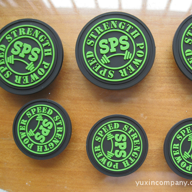 圆形方形表面印字立体商标软胶PVCLOGO 商标制做服装商标皮胶章牌