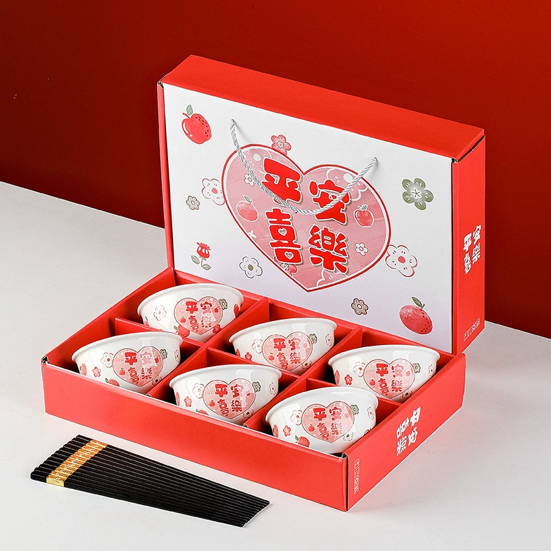 Tableware for home use for food, set, ceramic gift box, wholesale