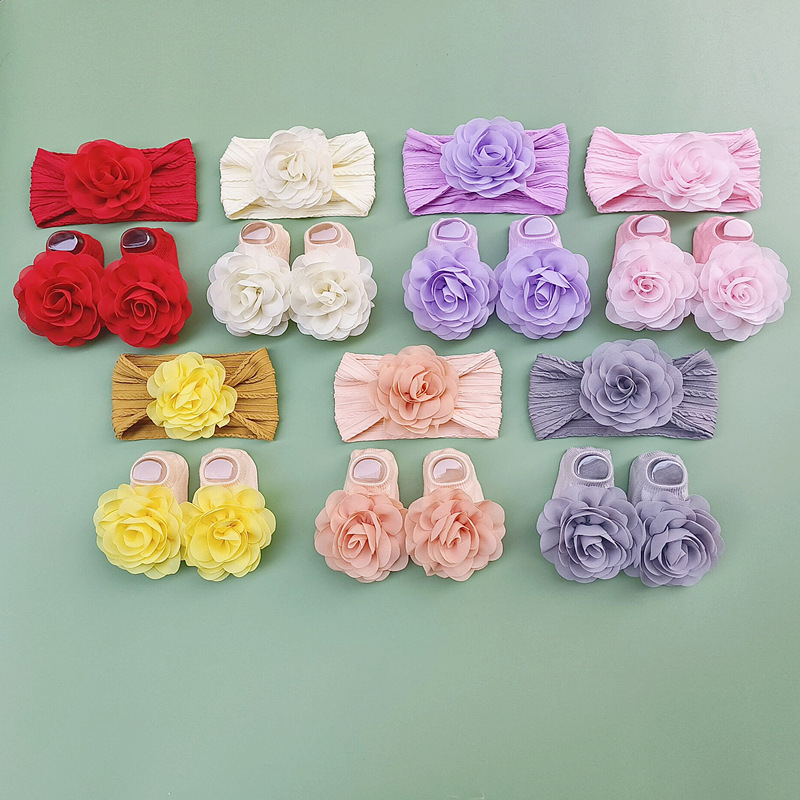 Cute Flower Nylon Cotton Hair Band display picture 1