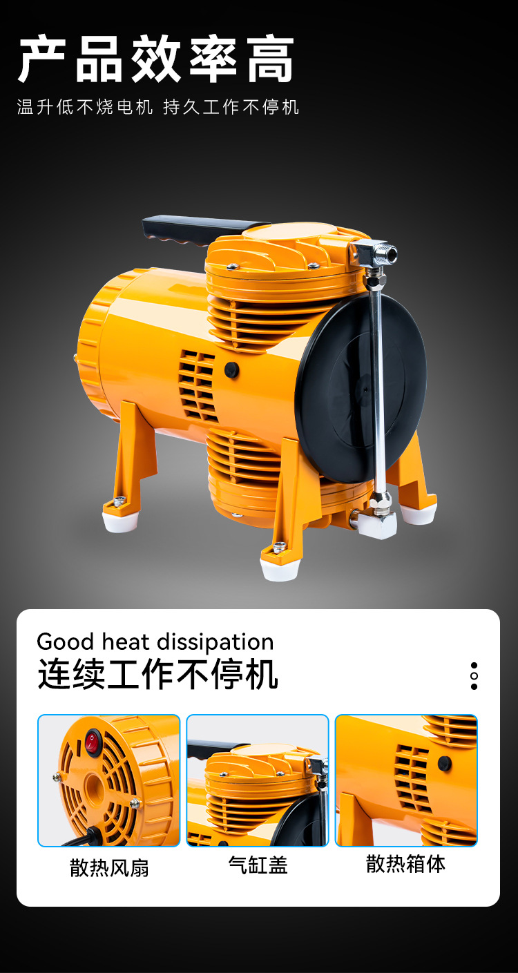 Manufacturer Sells Oil-Free Small Air Compressor As-08 Portable Tool for Dental, Tattoo, Spray Painting, and Woodworking