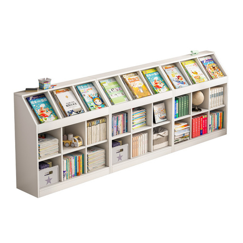 Bookshelf rack floor display rack lattice cabinet classroom short bookcase living room cabinet locker storage cabinet