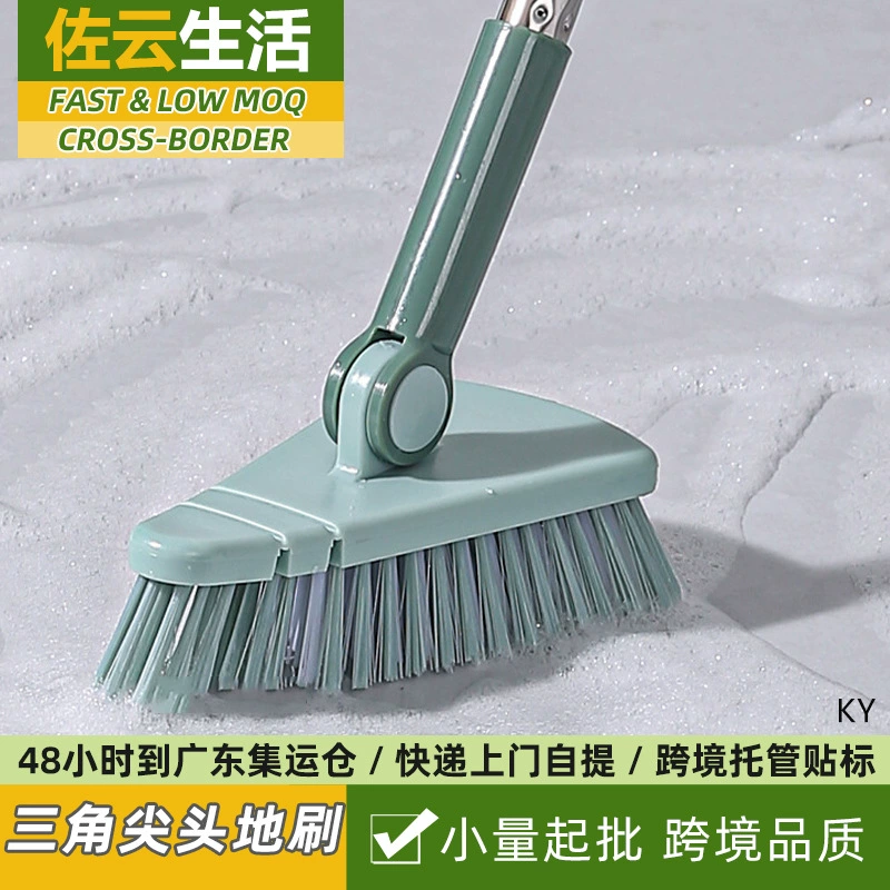 Щетка для пола ванная комната щетка для пола длинная ручка не изгибающаяся треугольная щетка для пола плитка Ванна зазор ковровая щетка гибкая