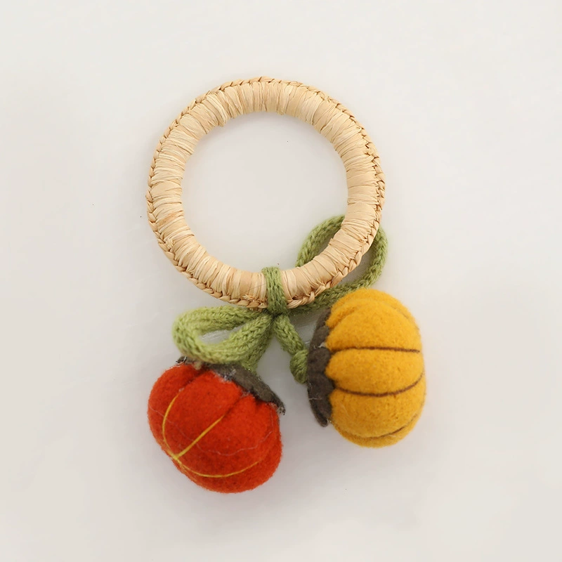 Ткань для рта кольцо квадратное кольцо для полотенец тканая Пряжка для салфеток соломенное обеденное кольцо тыквы Тканое кольцо для салфеток ручной работы кольцо для бумажных полотенец