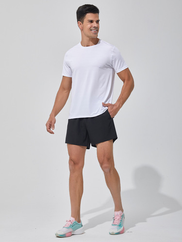 Sports short-sleeved quick-drying t-shirt for men summer casual running fitness top breathable loose t-shirt men's quick-drying shirt