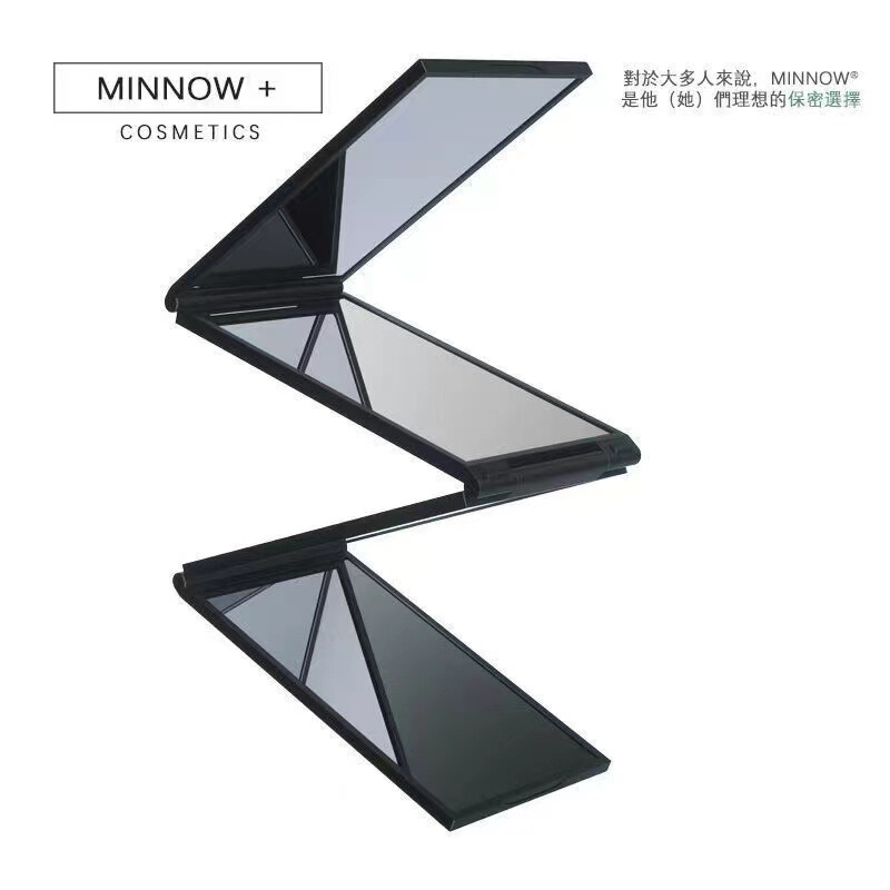 Four-sided foldable multi-angle panoramic portable without led light makeup mirror desktop desktop handheld dormitory