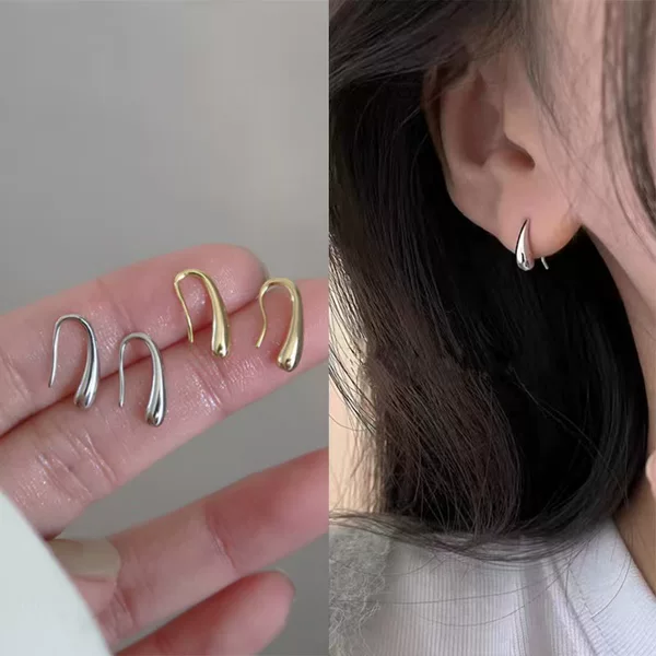 Cross-border Hot-selling Simple Drop Small Earrings Women's Vintage Fashion Elegant Ear Holes All-match Earrings