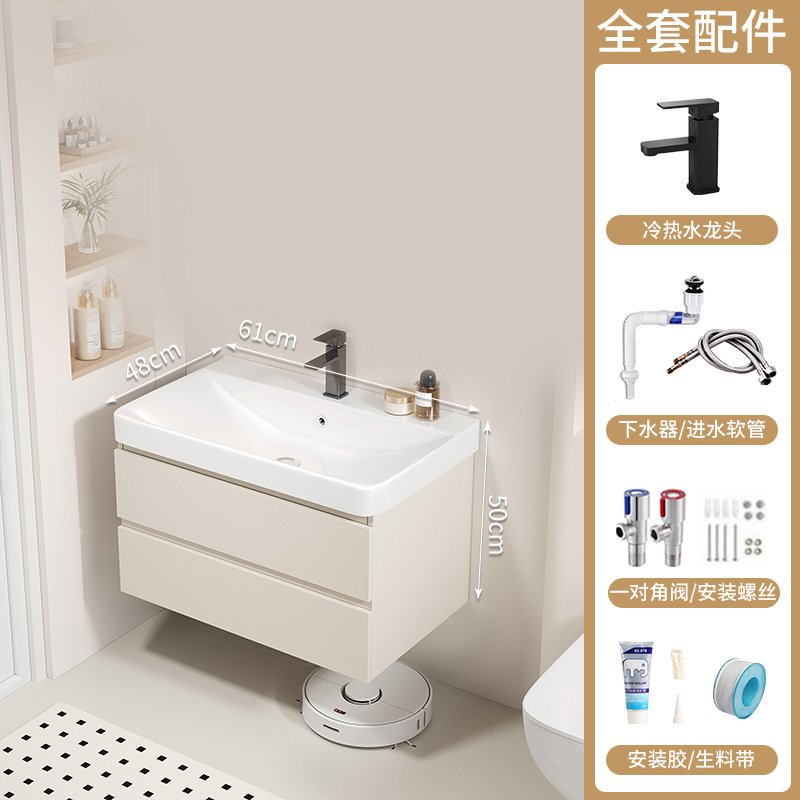 60 lavabo + sin gabinete de espejo