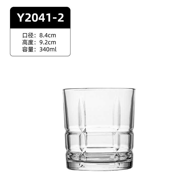 Vasos de vidrio para whisky y cócteles diseño clásico nórdico de lujo ligero