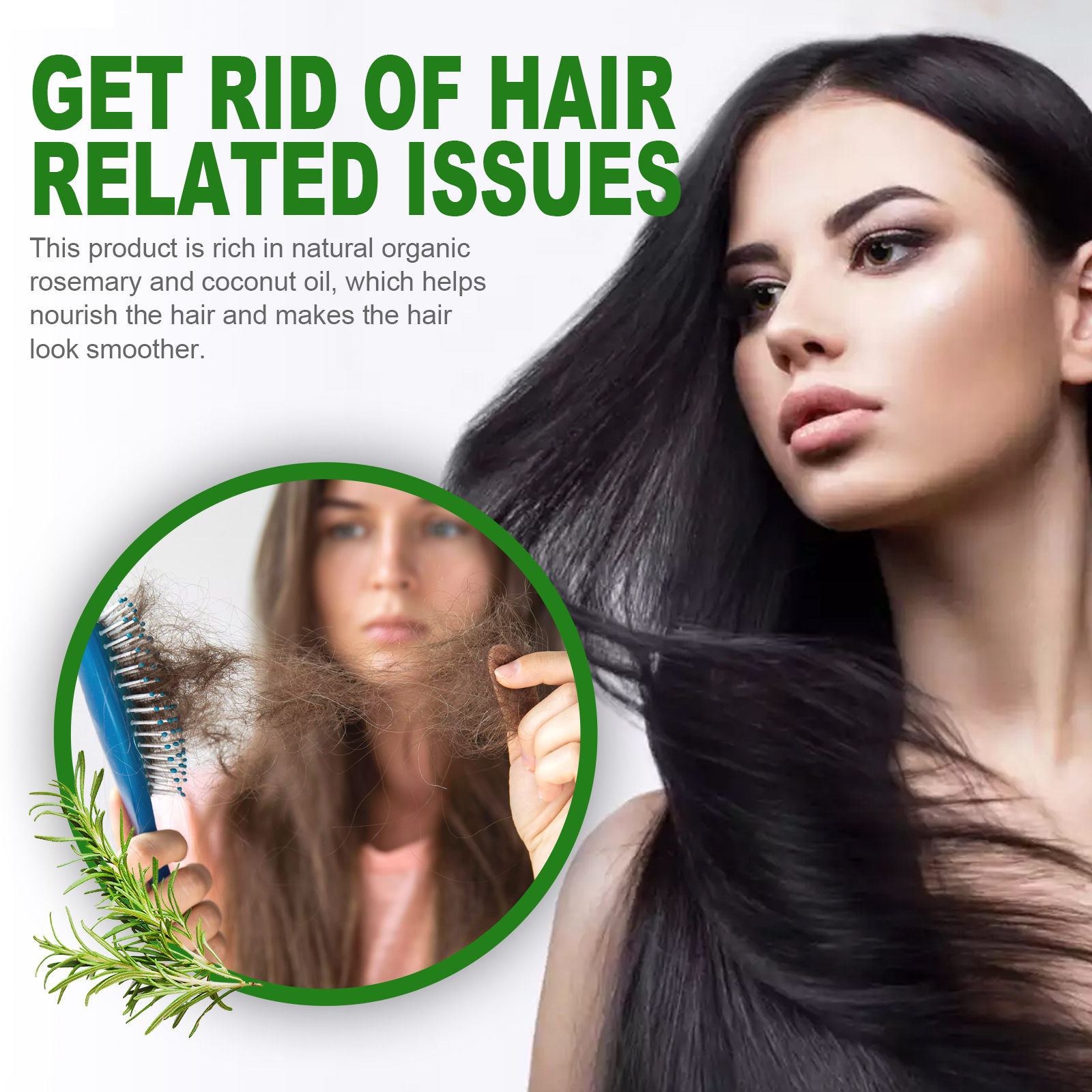 EELHOE Rosmarin ätherescht Ueleg reparéiert beschiedegt Hoer, stäerkt d'Hoer, mécht d'Hoer fest a glätt d'Hoer._voghion.com