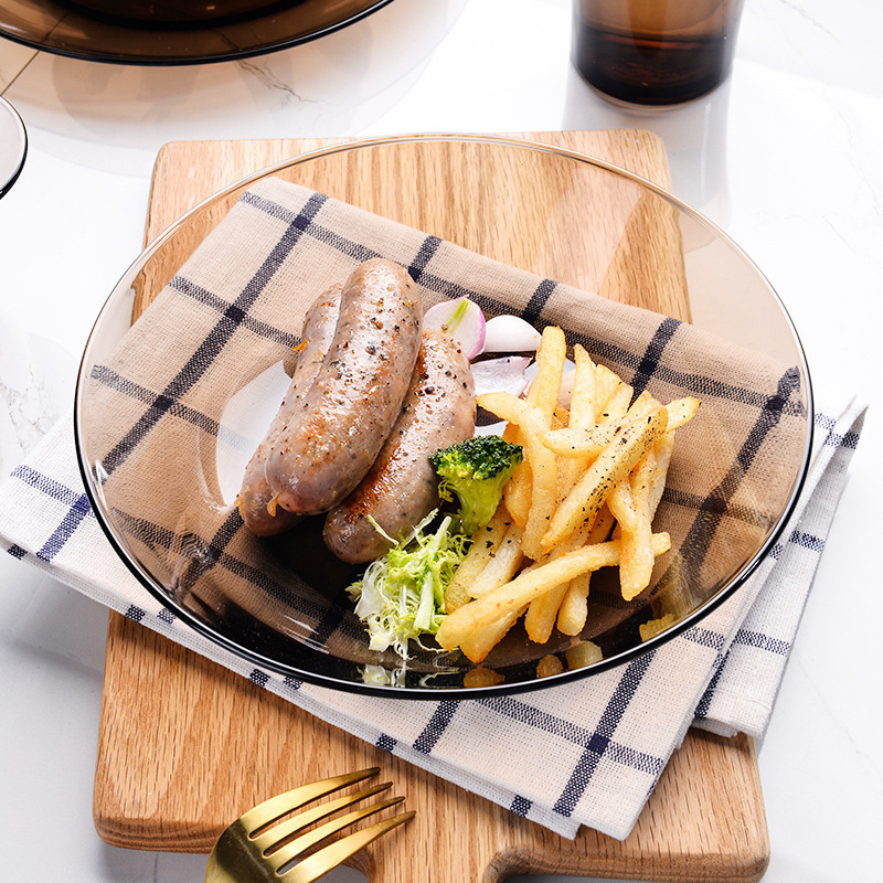 4 Imported DURALEX Dores Tempered Glass Tableware Household Heat-resistant Couple's Bowl Set