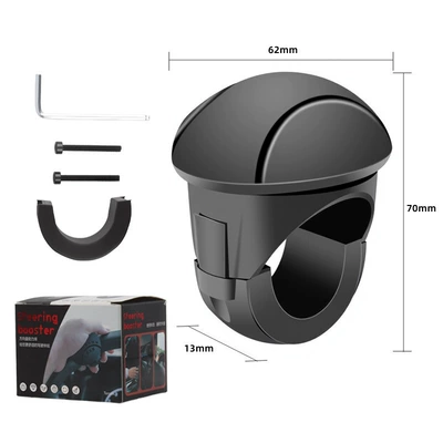 Car steering wheel booster anti-slip Steering wheel booster - black-silicone-version