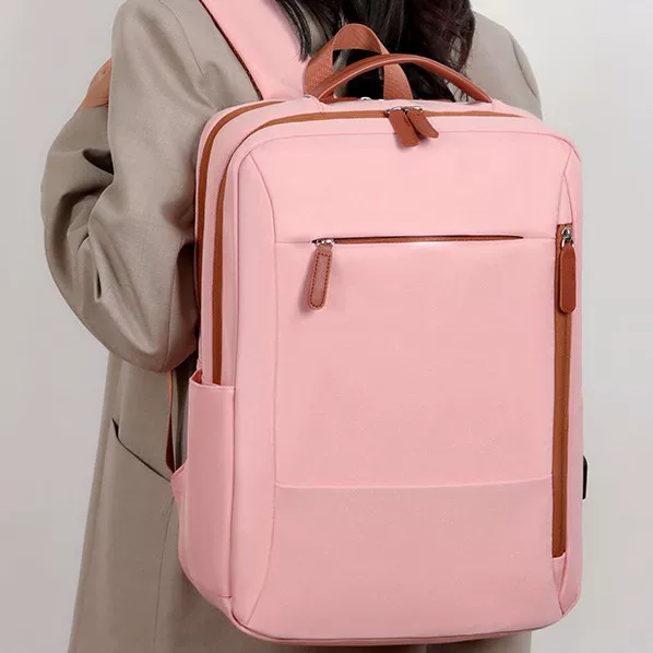 Capacious durable backpack for traveling, water repellent laptop, for import, business version