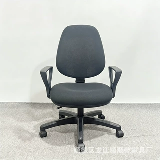 人体工学电脑椅家用办公椅麻绒布舒适久坐靠背椅学生宿舍升降座椅