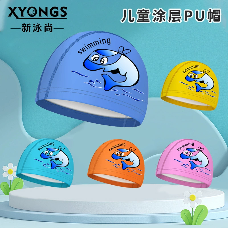 Детская плавательная шапочка водонепроницаемая