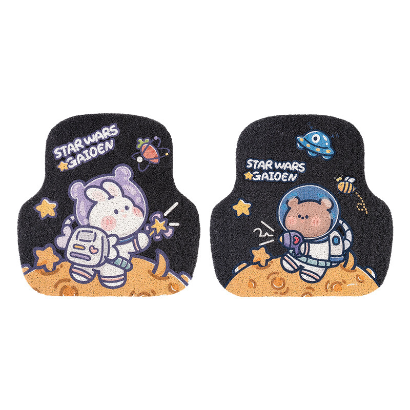 실크 링-토끼 + 곰 백 패드 각 1 개