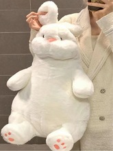 2023新款大白兔子柔软慵懒兔子布娃娃毛绒玩具抱着睡觉女友礼物