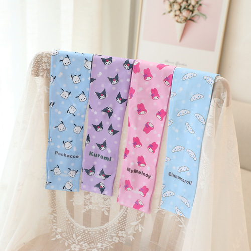 Summer Thin Sun Protection Sleeves Cute Cartoon Ice Sleeves Driving Outdoor Sports Arm Guards Sun Shade Anti-UV Gloves