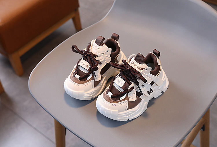 Robuste Leder Sneaker Für Kinder Mit Rutschfester Laufsohle_voghion.com