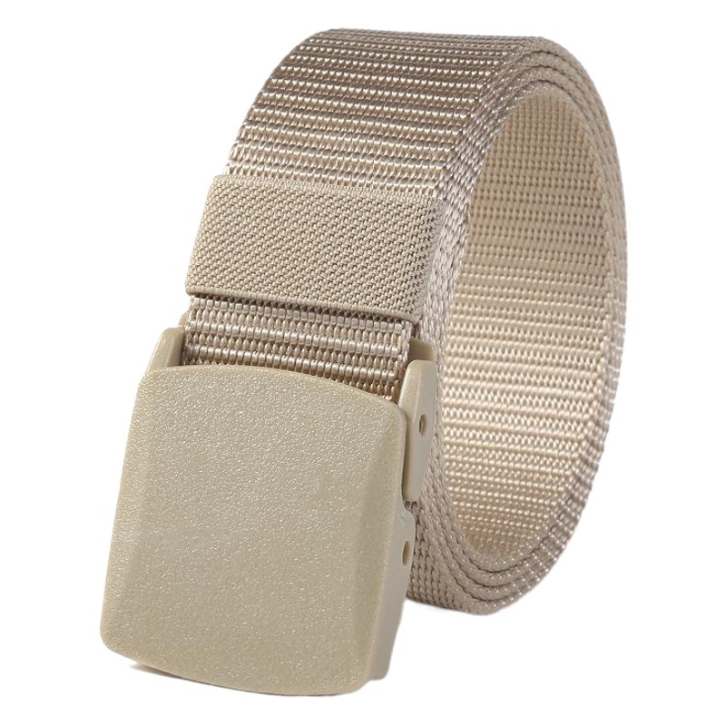 Cinturón de hebilla automática - Nylon y plástico, estilo militar, para entrenamiento, hombres y mujeres jóvenes
